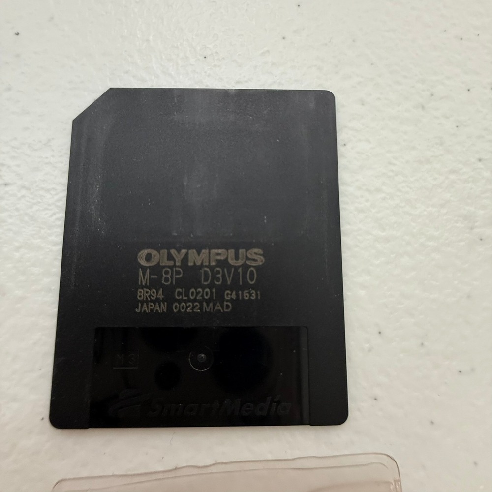 Olympus M-8P D3V10 8MB SmartMedia Memory Card Japan 3.3V Vintage Digital Camera